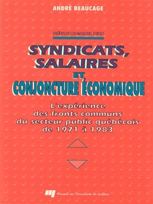 cover image of Syndicats, salaires et conjoncture économique